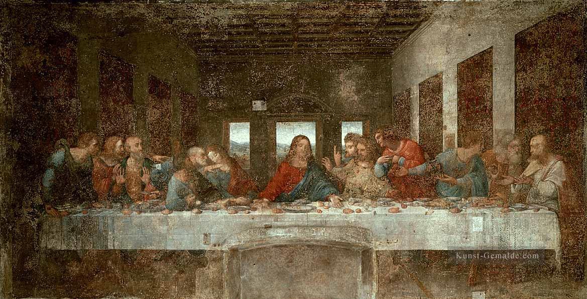 Das Abendmahl vor Leonardo da Vinci Ölgemälde